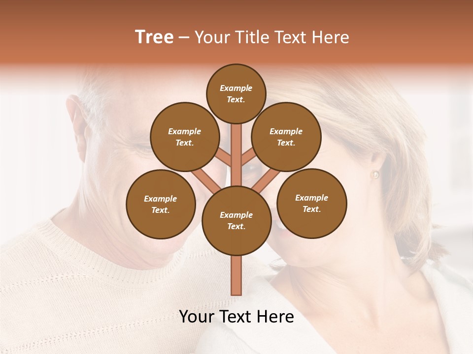 A Man And Woman Are Smiling For The Camera PowerPoint Template