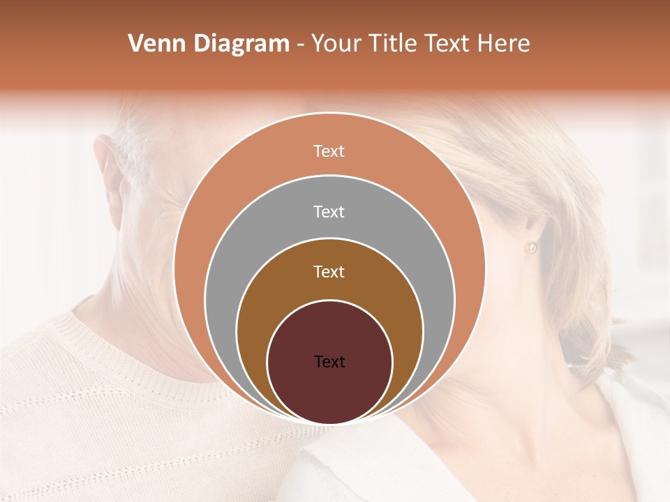 A Man And Woman Are Smiling For The Camera PowerPoint Template