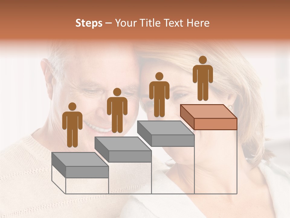 A Man And Woman Are Smiling For The Camera PowerPoint Template