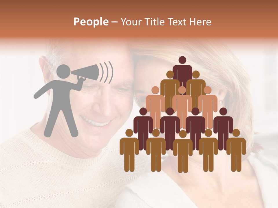 A Man And Woman Are Smiling For The Camera PowerPoint Template