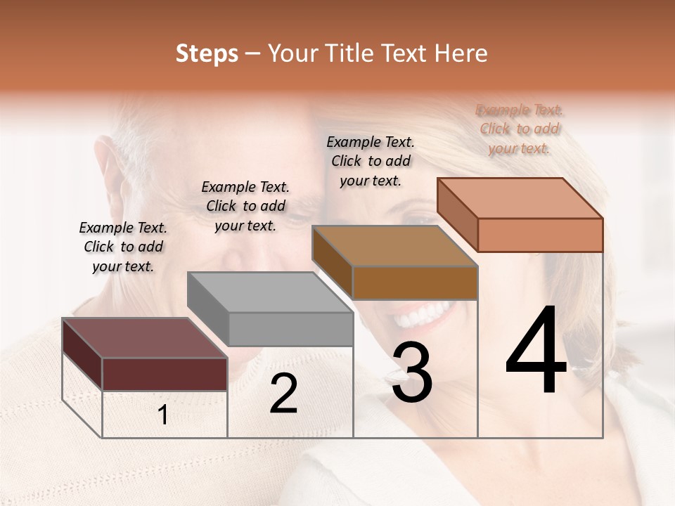 A Man And Woman Are Smiling For The Camera PowerPoint Template