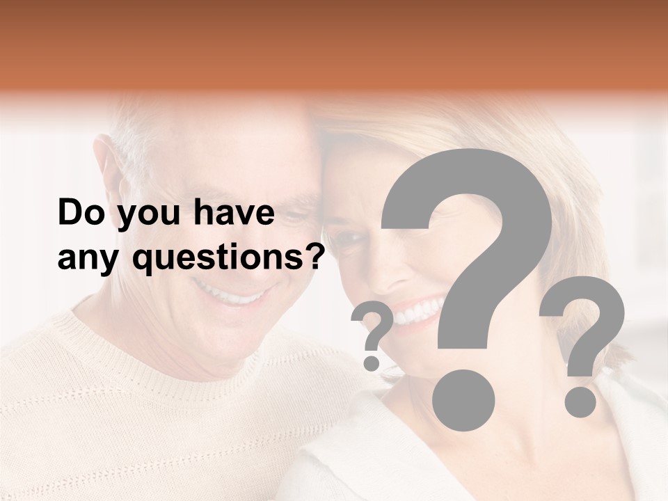 A Man And Woman Are Smiling For The Camera PowerPoint Template