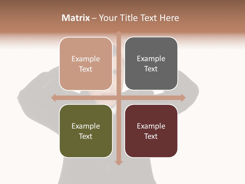 A Man In A Suit Holding His Hands To His Head PowerPoint Template