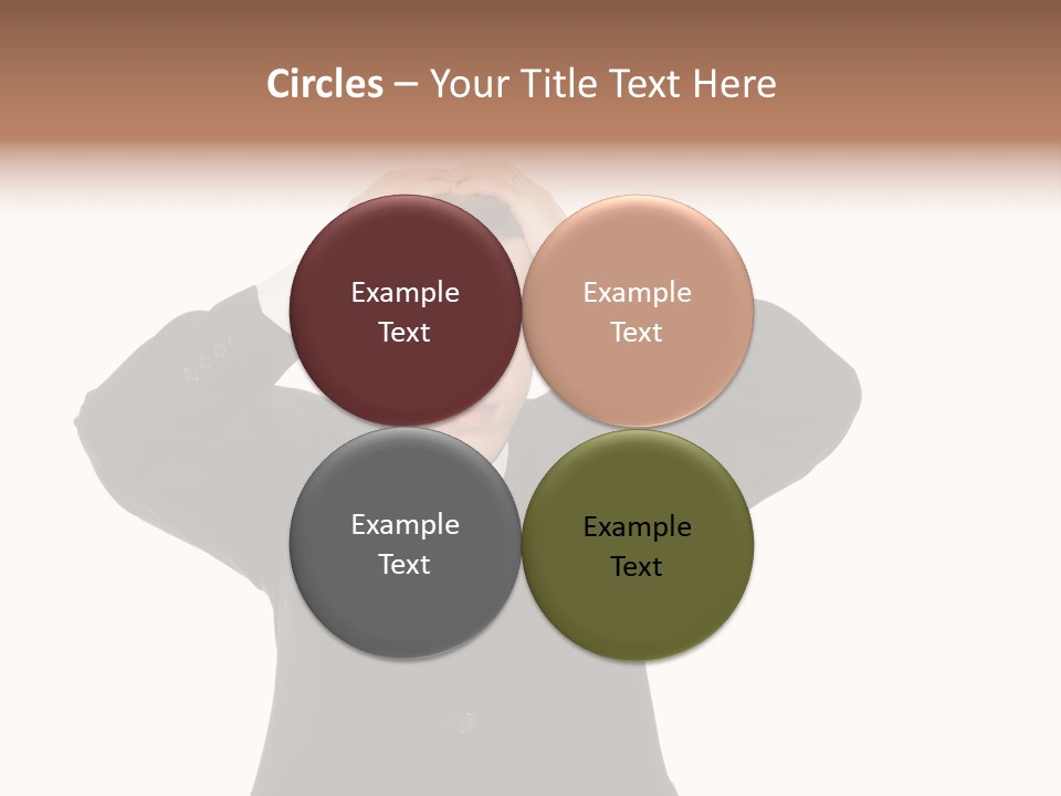 A Man In A Suit Holding His Hands To His Head PowerPoint Template