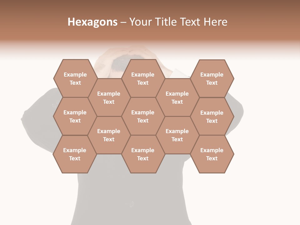 A Man In A Suit Holding His Hands To His Head PowerPoint Template