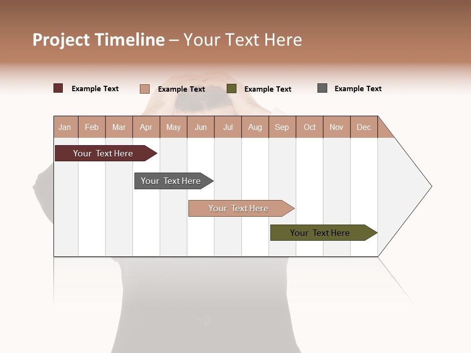 A Man In A Suit Holding His Hands To His Head PowerPoint Template