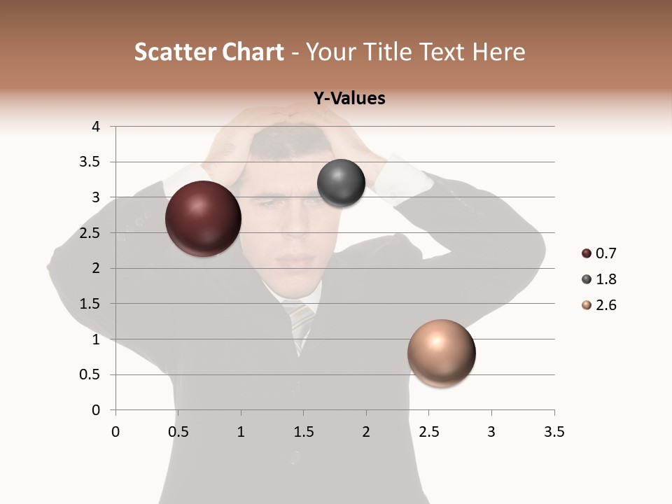 A Man In A Suit Holding His Hands To His Head PowerPoint Template