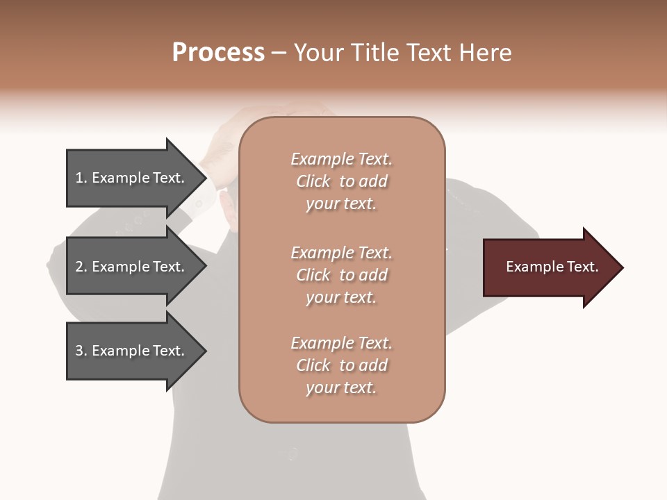 A Man In A Suit Holding His Hands To His Head PowerPoint Template