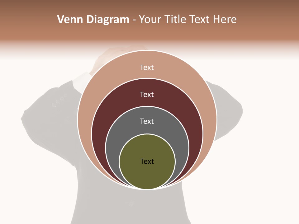 A Man In A Suit Holding His Hands To His Head PowerPoint Template