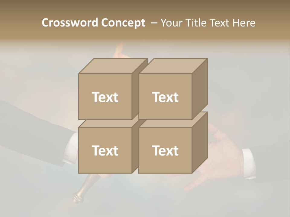 Two Hands Holding A Torch With A Flame Coming Out Of It PowerPoint Template