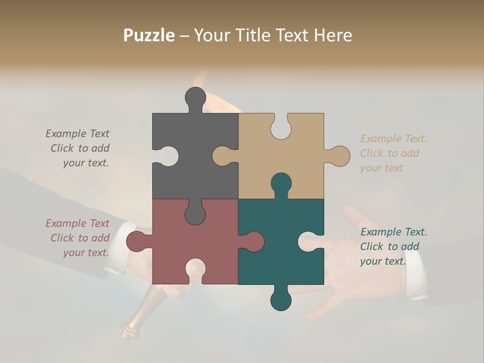 Two Hands Holding A Torch With A Flame Coming Out Of It PowerPoint Template