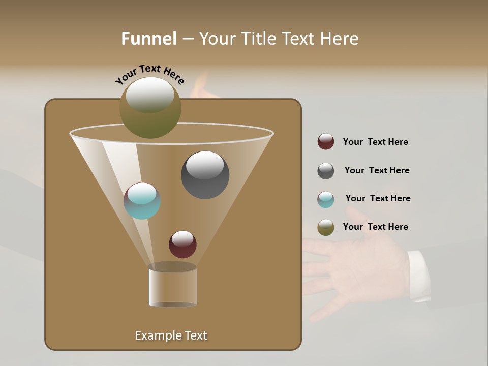 Two Hands Holding A Torch With A Flame Coming Out Of It PowerPoint Template