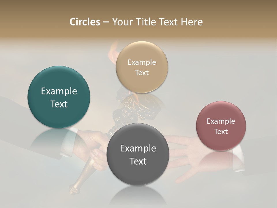 Two Hands Holding A Torch With A Flame Coming Out Of It PowerPoint Template