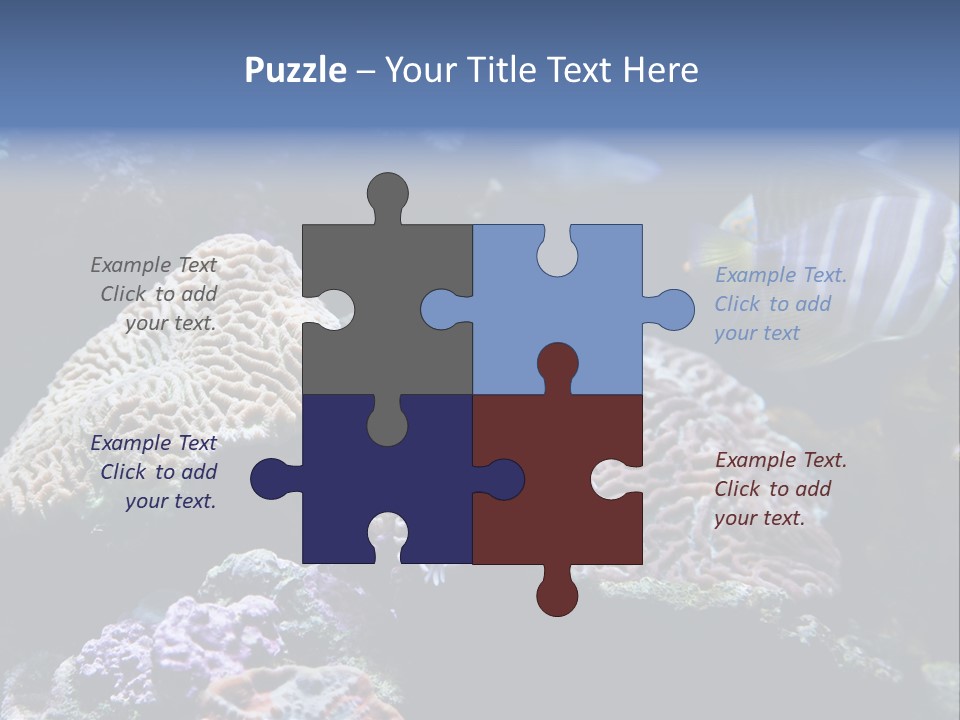 Marine Reef Structure PowerPoint Template