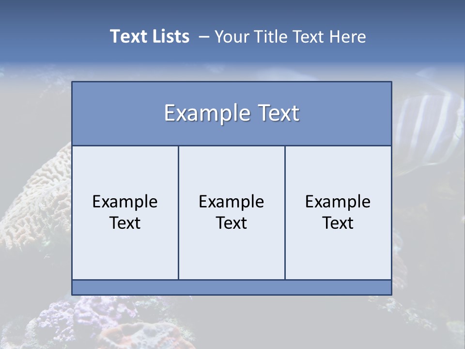 Marine Reef Structure PowerPoint Template