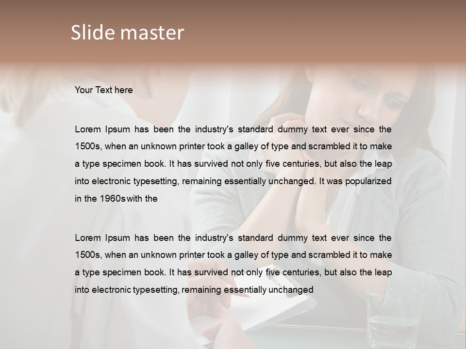 Psychologist Problems Explaining PowerPoint Template