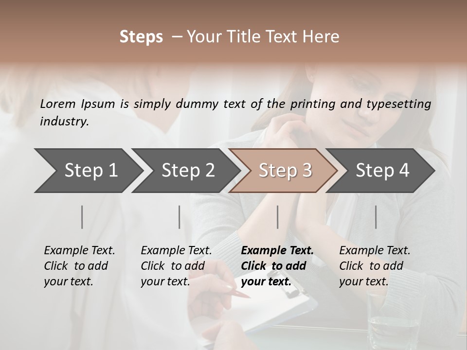 Psychologist Problems Explaining PowerPoint Template
