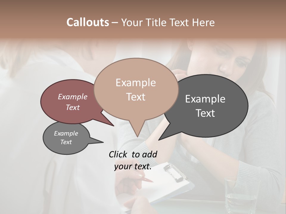 Psychologist Problems Explaining PowerPoint Template