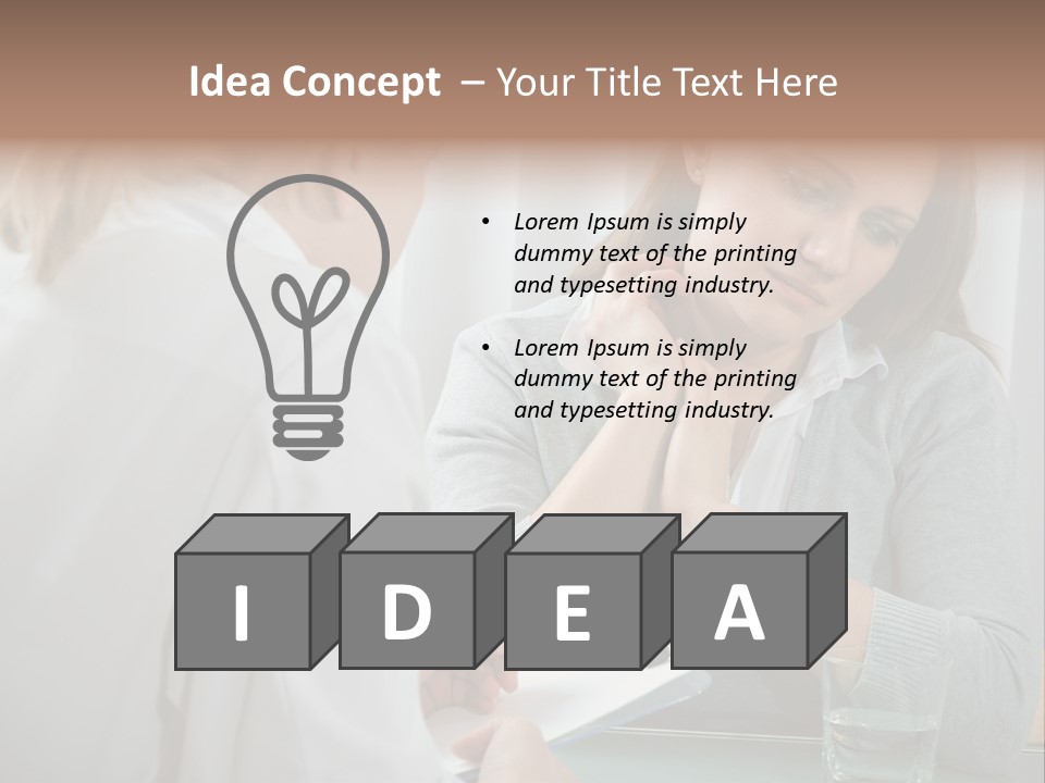 Psychologist Problems Explaining PowerPoint Template