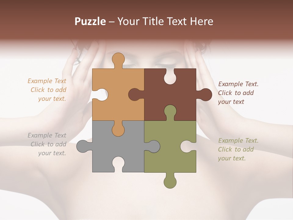 Lips Caucasian Ache PowerPoint Template