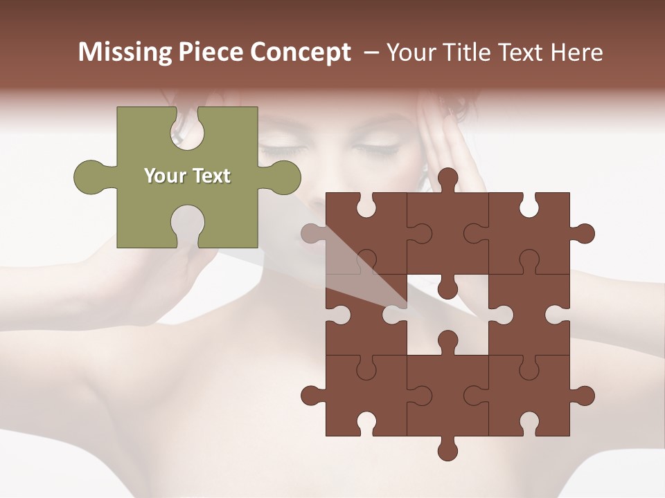 Lips Caucasian Ache PowerPoint Template