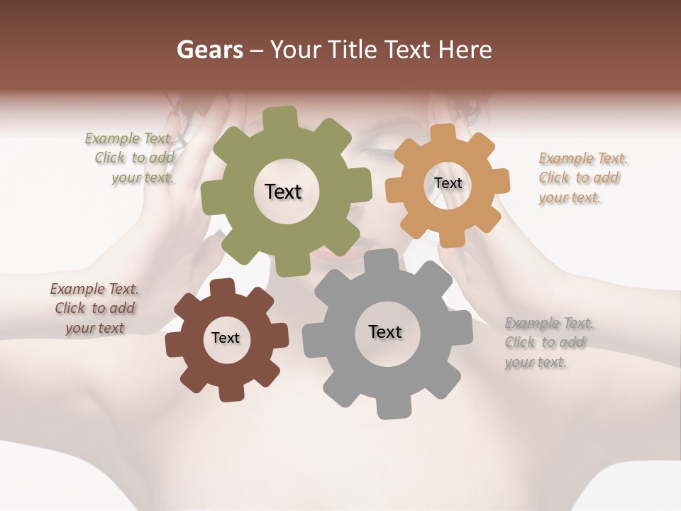 Lips Caucasian Ache PowerPoint Template