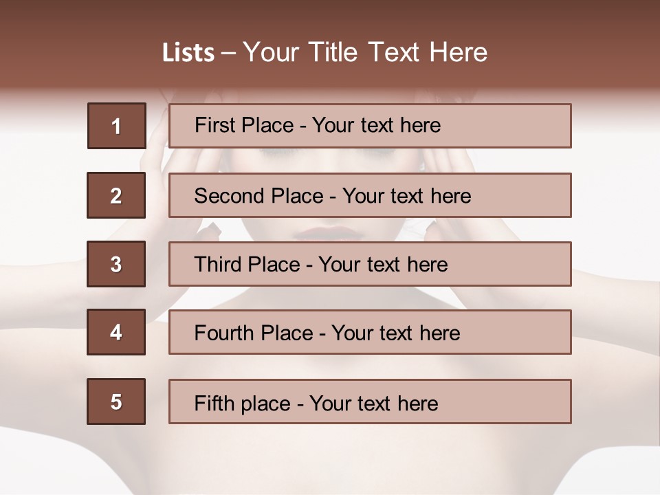 Lips Caucasian Ache PowerPoint Template