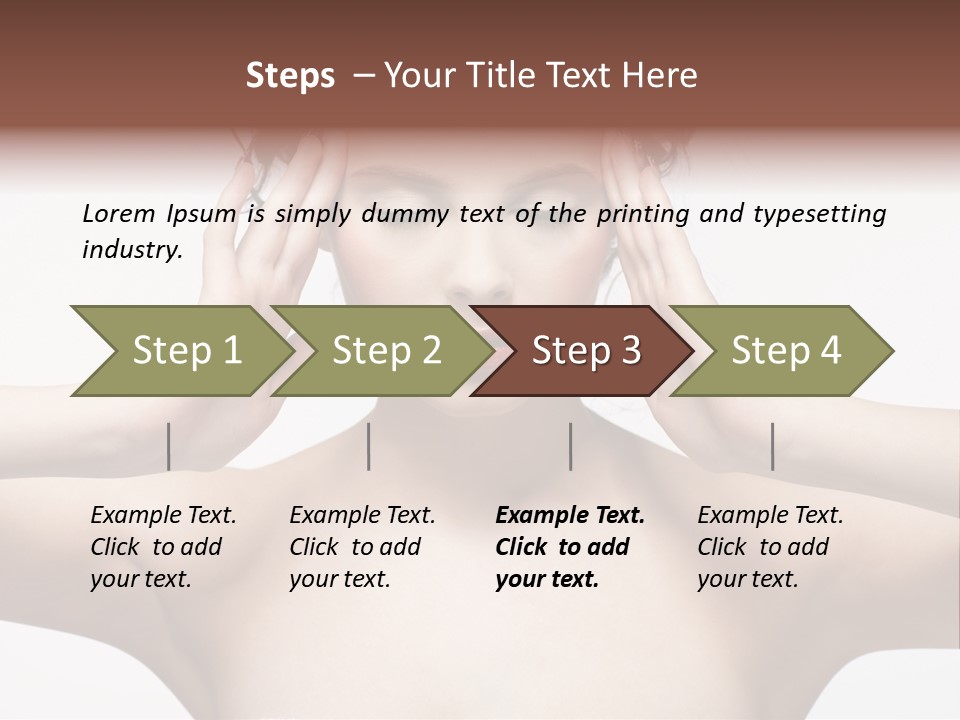 Lips Caucasian Ache PowerPoint Template