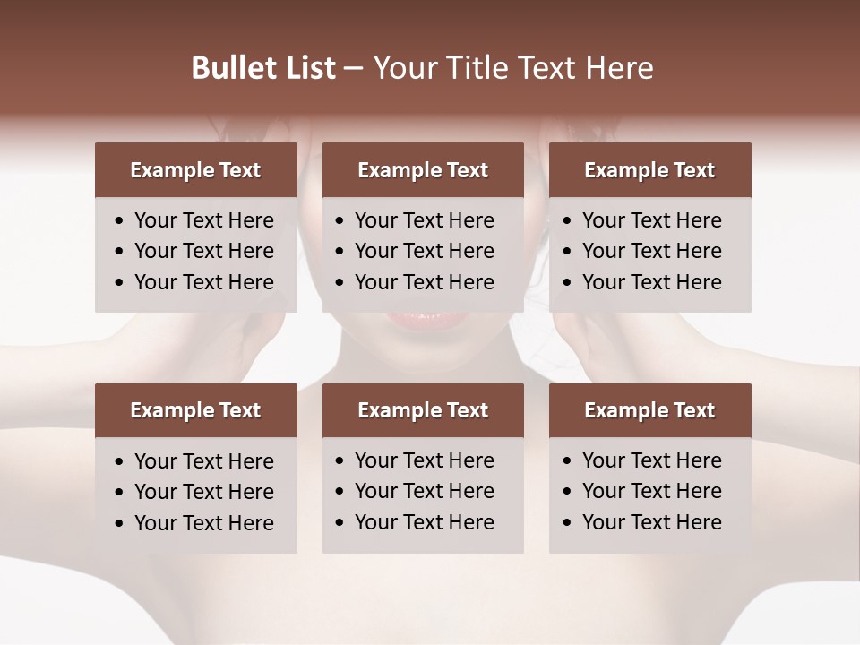 Lips Caucasian Ache PowerPoint Template