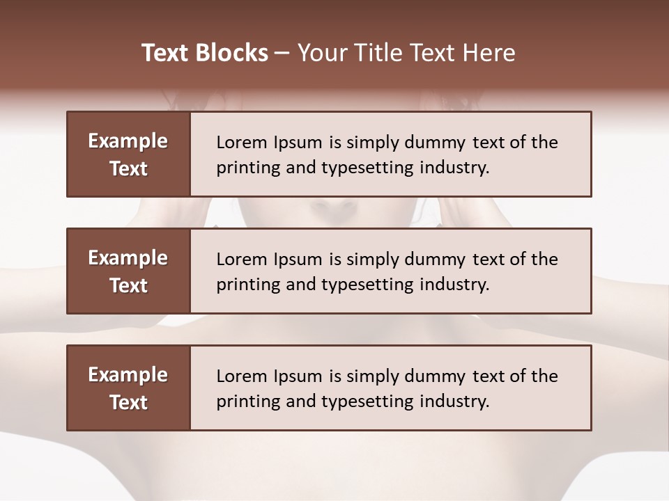 Lips Caucasian Ache PowerPoint Template
