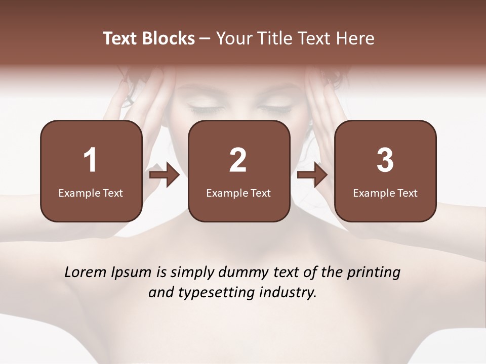 Lips Caucasian Ache PowerPoint Template