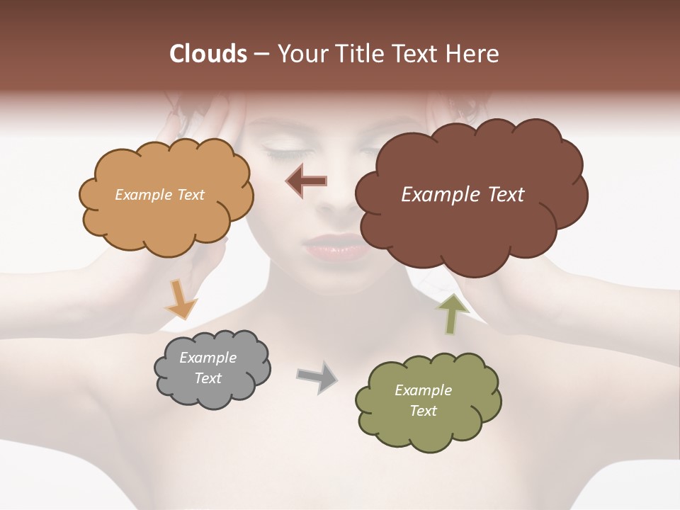 Lips Caucasian Ache PowerPoint Template