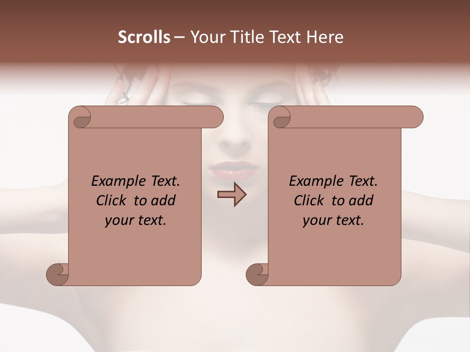Lips Caucasian Ache PowerPoint Template