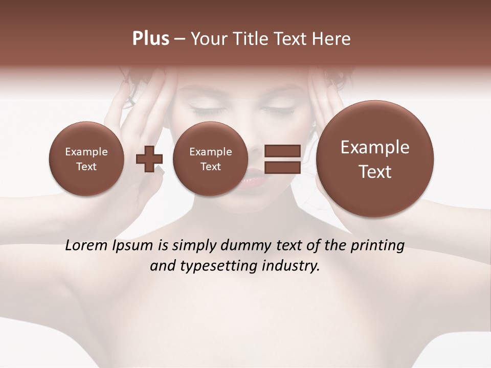 Lips Caucasian Ache PowerPoint Template