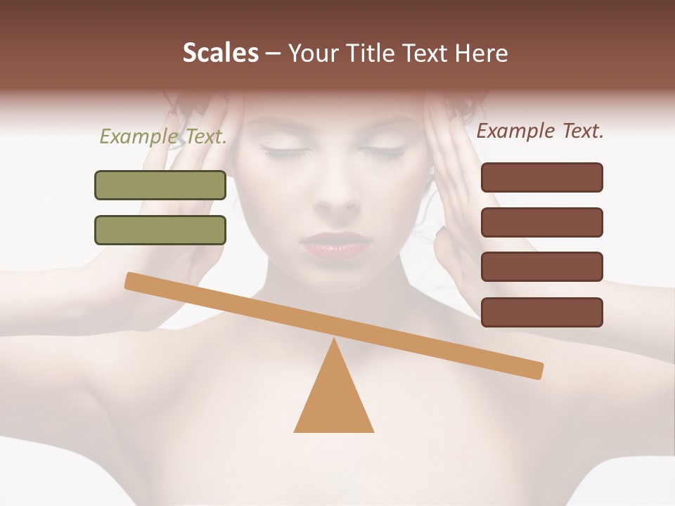 Lips Caucasian Ache PowerPoint Template