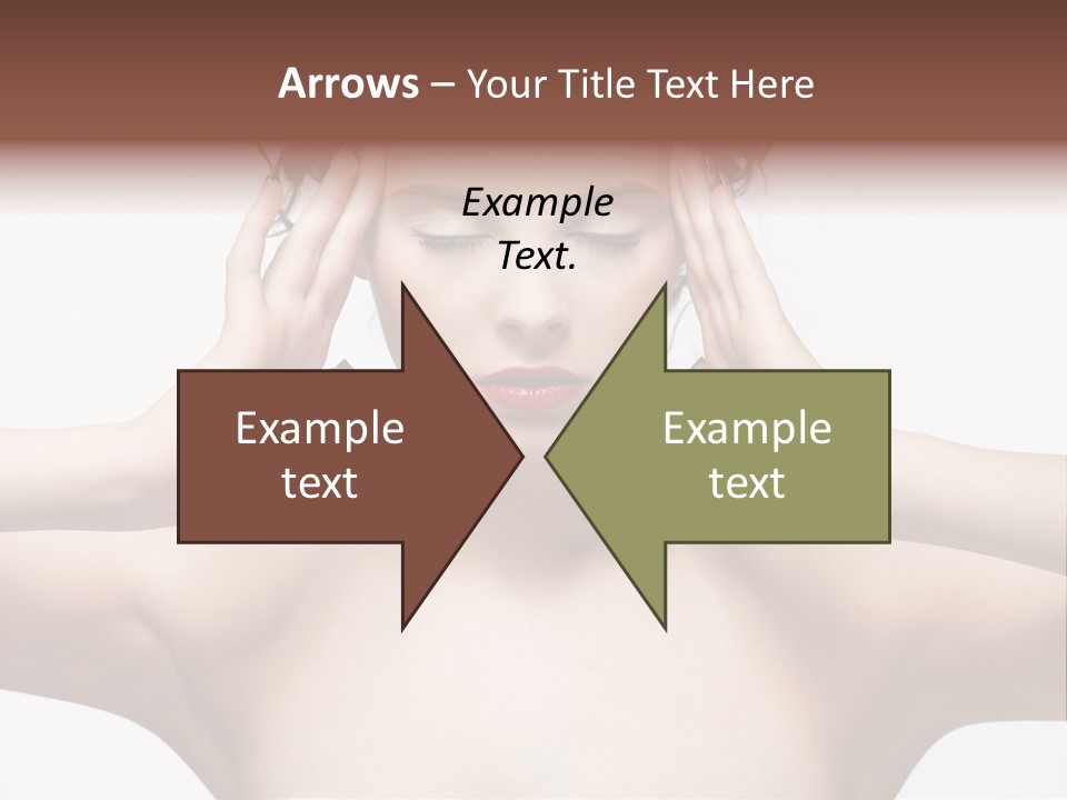 Lips Caucasian Ache PowerPoint Template