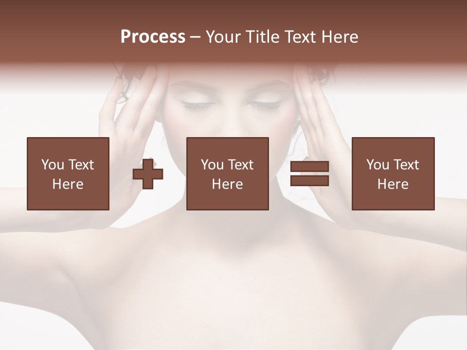 Lips Caucasian Ache PowerPoint Template