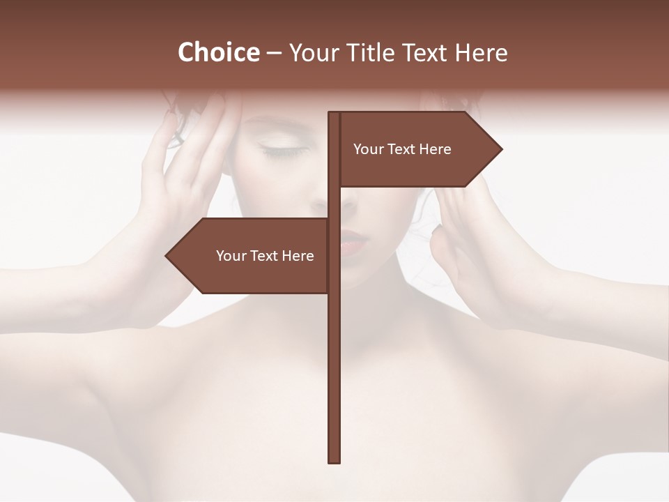 Lips Caucasian Ache PowerPoint Template