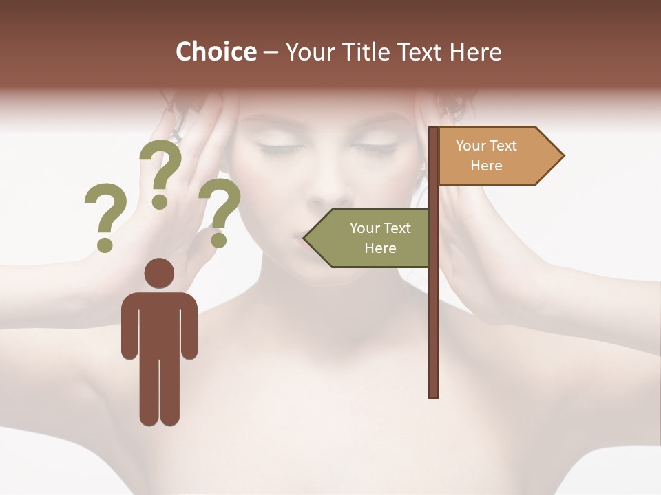 Lips Caucasian Ache PowerPoint Template