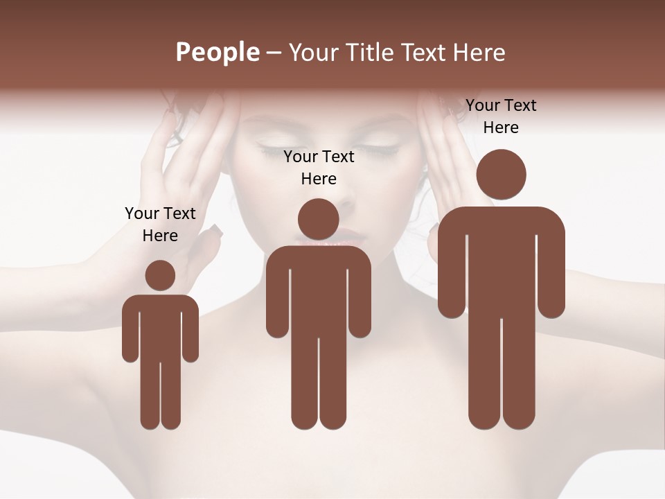 Lips Caucasian Ache PowerPoint Template