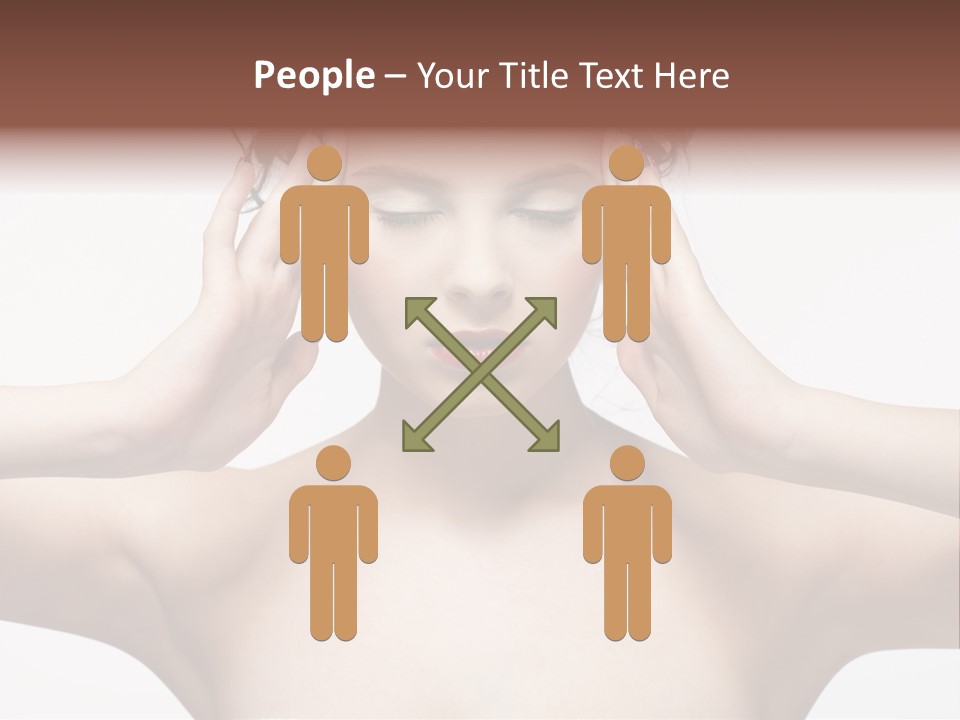 Lips Caucasian Ache PowerPoint Template