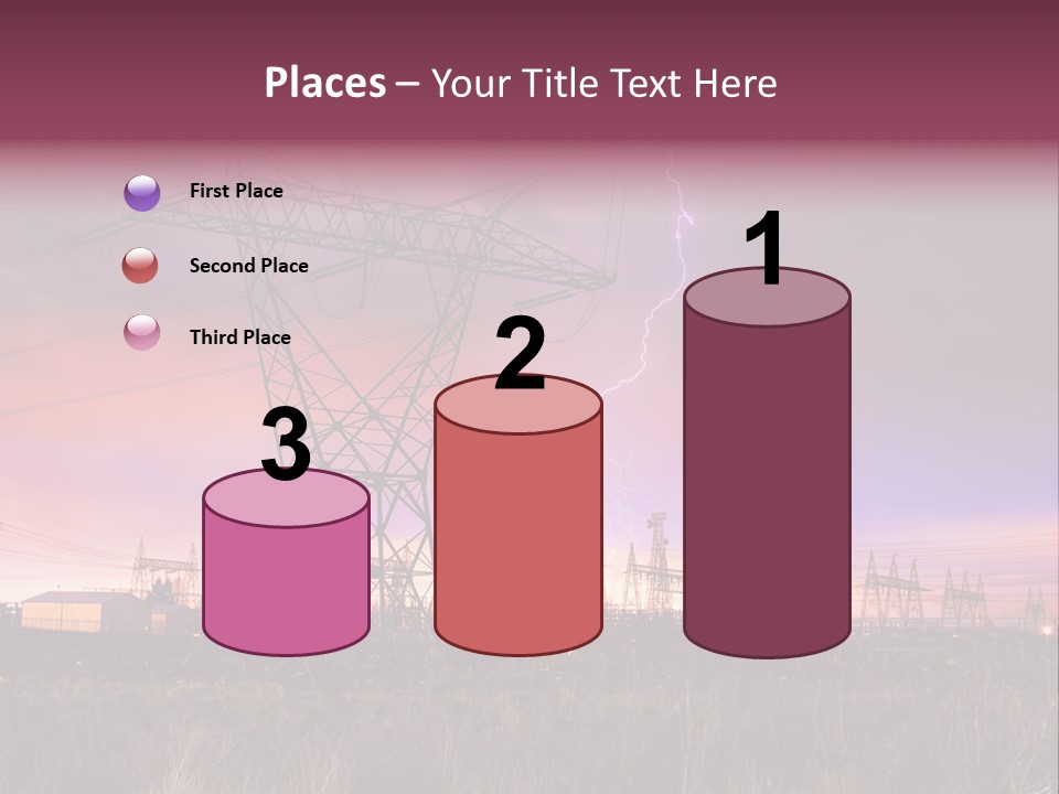 High Cable Arc PowerPoint Template