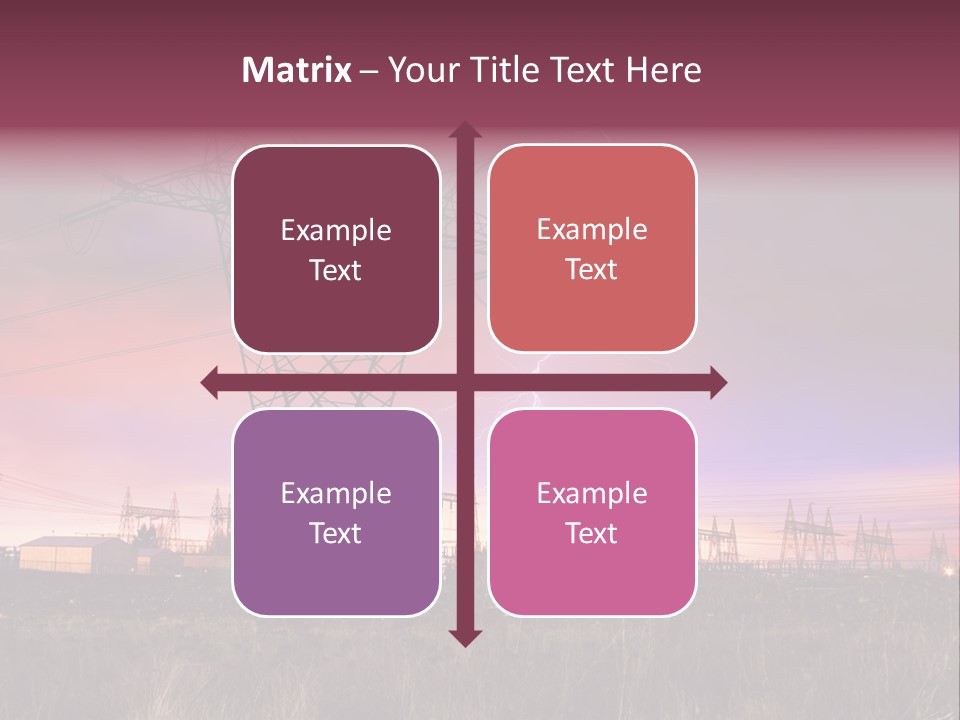 High Cable Arc PowerPoint Template