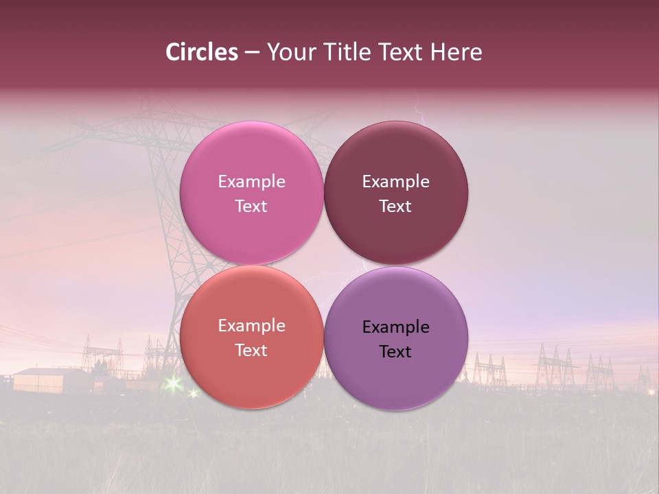 High Cable Arc PowerPoint Template