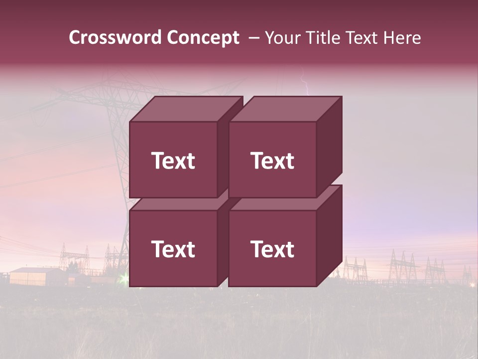 High Cable Arc PowerPoint Template