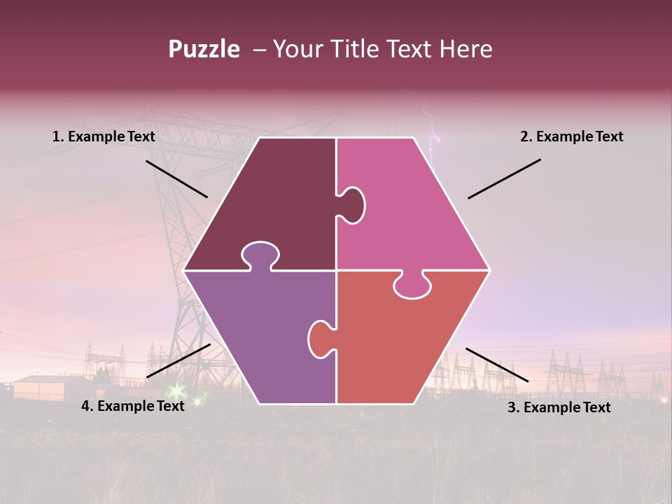 High Cable Arc PowerPoint Template