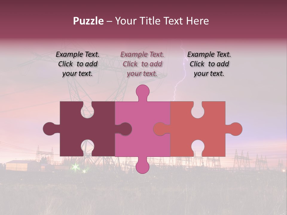 High Cable Arc PowerPoint Template