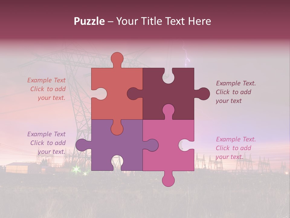 High Cable Arc PowerPoint Template