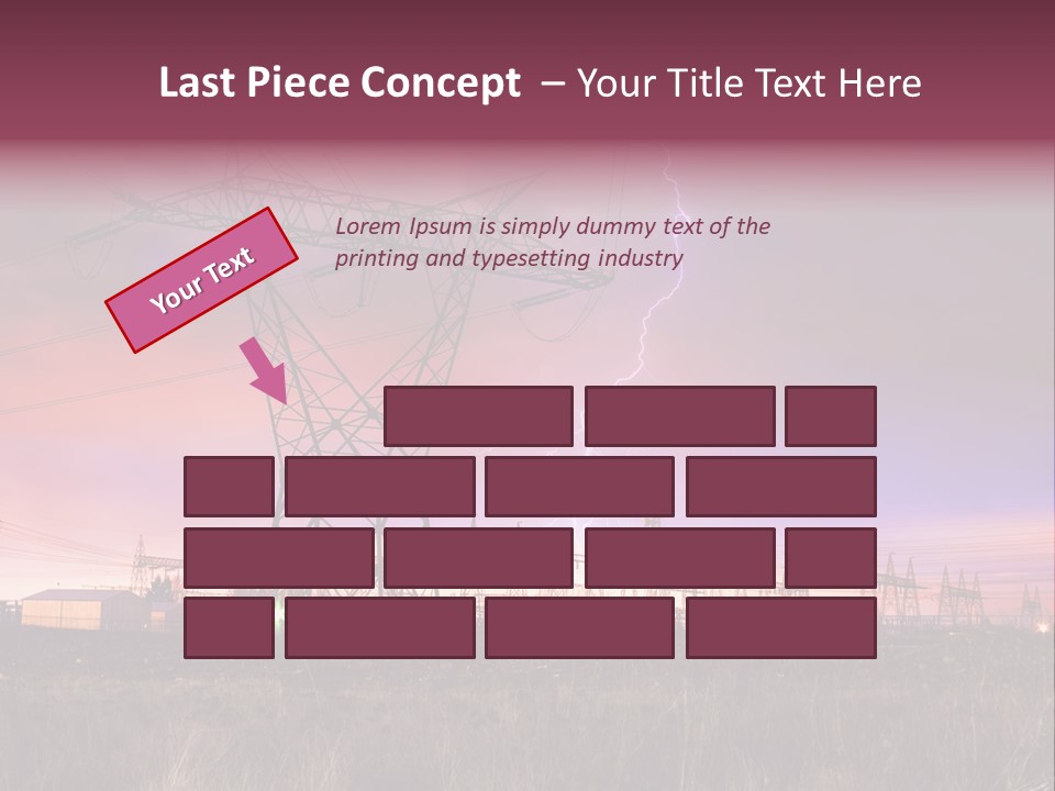 High Cable Arc PowerPoint Template