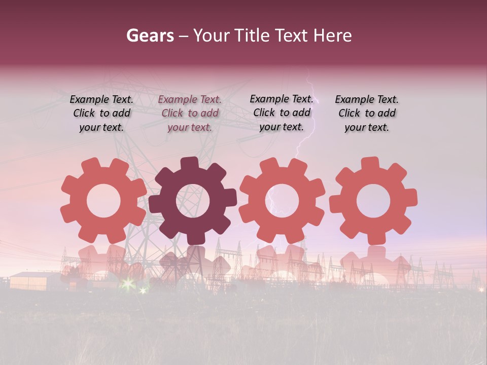 High Cable Arc PowerPoint Template